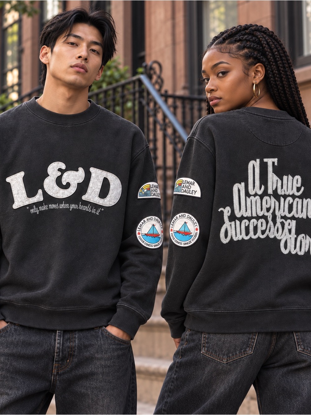 Rare Y2K Lemar & Dauley Biggie Lyric Hip Hop Crewneck Sweatshirt M